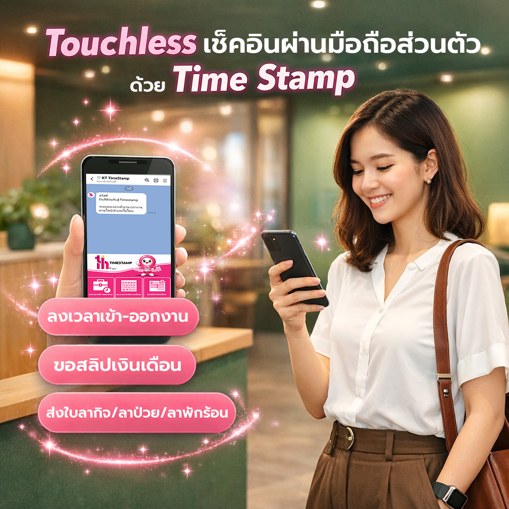 Touchless เช็กอินด้วยมือถือส่วนตัว