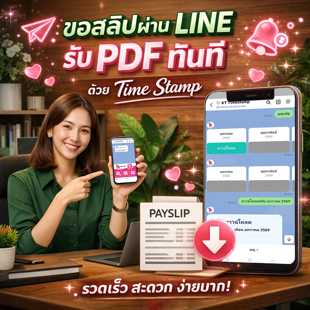 ขอสลิปผ่าน LINE รับ PDF ทันที