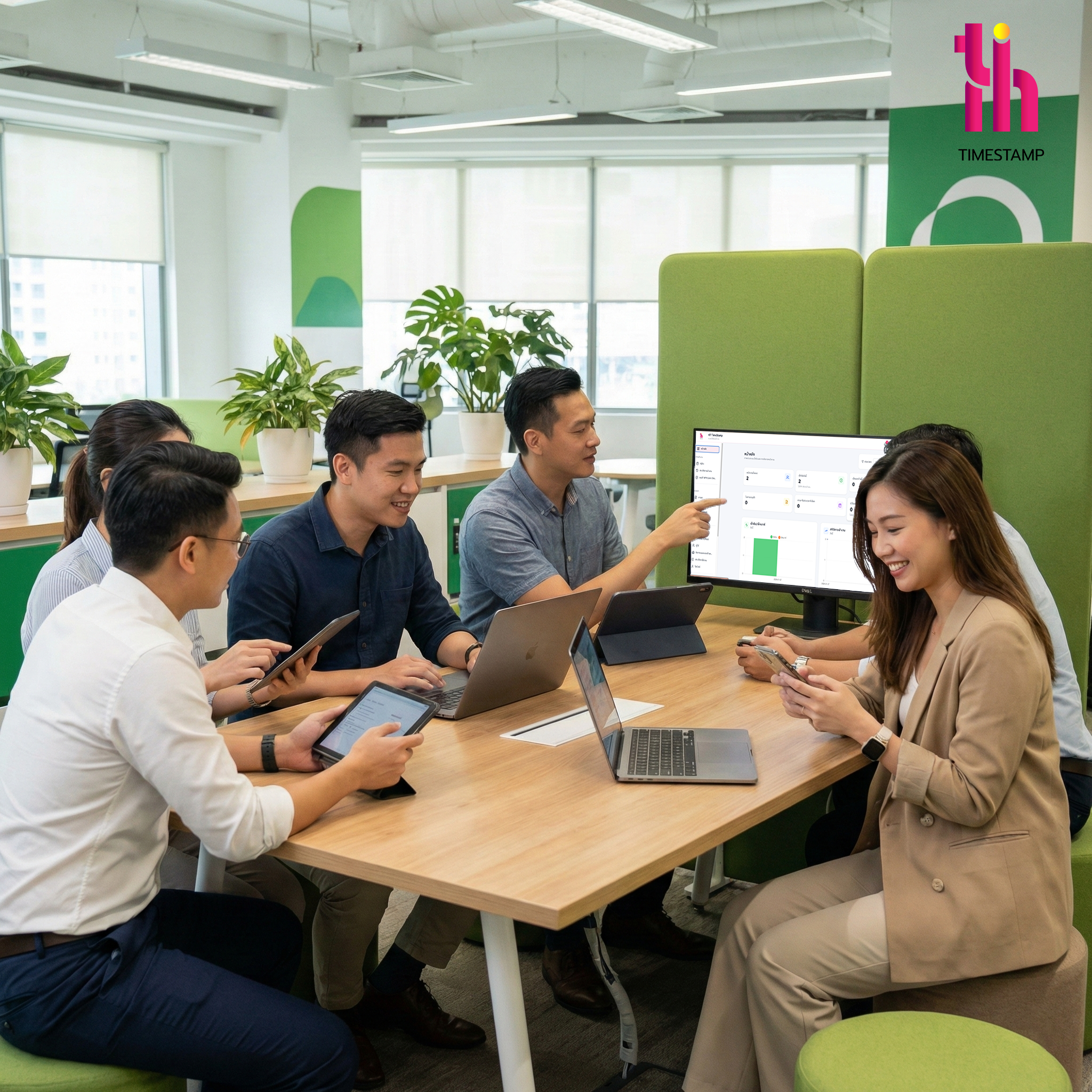 อัปเกรด SME สู่ Smart Office ด้วย Time Stamp ใช้งานง่ายผ่าน LINE